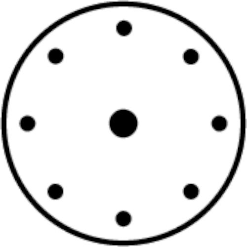 Boite de 100 disques BW 115 auto-agrippant P150 18 mm troue trou central HERMES 6539408 photo du produit Secondaire 1 L