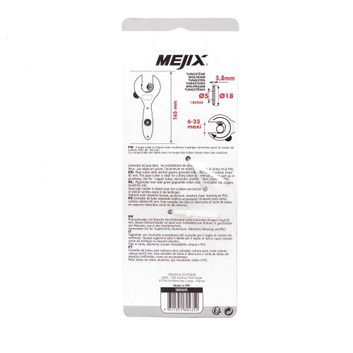 Coupe tubes à cliquets diamètre 6 à 23 mm MEJIX 180435 photo du produit Secondaire 3 L