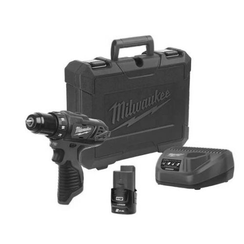 Perceuse-visseuse 12V Milwaukee M12 BDD-201 + batterie 2 Ah + chargeur + coffret - MILWAUKEE TOOL - 4933479439 pas cher