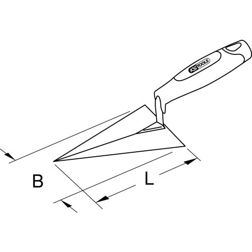 Truelle BRONZEPLUS 240 mm KS TOOLS 963.9551 photo du produit Secondaire 1 L