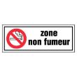 Panneau ''Zone non fumeur'' rigide 330x120mm - NOVAP - 4140568 pas cher