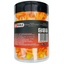 Boite de 20 paires de protection auditive Ks Tools avec bouchons et cordon - 985.7055 photo du produit Principale M