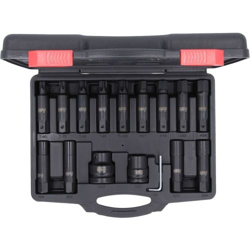Coffret de douilles et embouts longs à chocs 3/4 '' et 1 '' 16 pièces KS TOOLS 450.0420 photo du produit