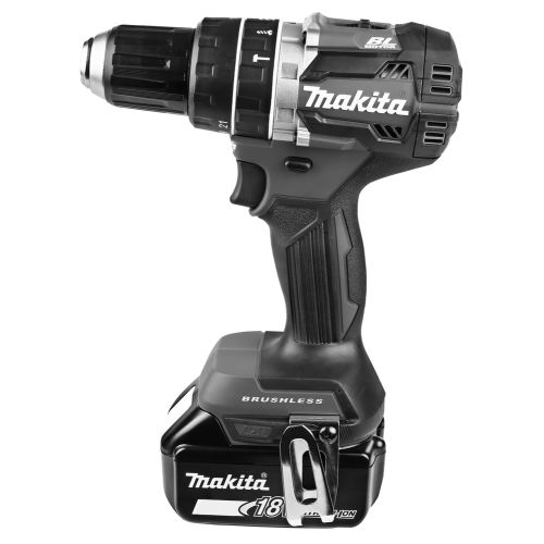 Perceuse visseuse à percussion 18V + 2 batteries 5Ah + chargeur + coffret MAKPAC - MAKITA - DHP484RTJ pas cher Secondaire 3 L