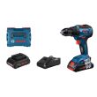 Perceuse-visseuse 18 V GSR 18V-55 Professional + 2 batteries Procore 4 Ah + chargeur + coffret L-BOXX BOSCH 06019H5204 photo du produit