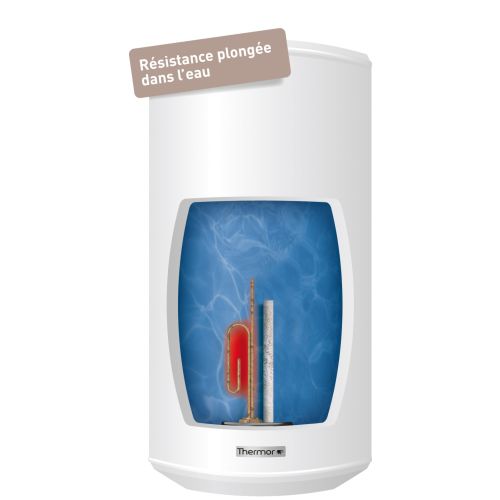 Chauffe-eau électrique blindé compact vertical mural 100 L THERMOR 861511 photo du produit Secondaire 2 L