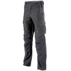 Pantalon de travail multipoches Homme HAKAN charcoal T52 - LAFONT - 3609701443412 pas cher Principale M