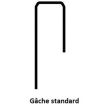 Gâche standard en J pour carénées EXCLUSIVE droite blanc VACHETTE 14704000 photo du produit Secondaire 1 S