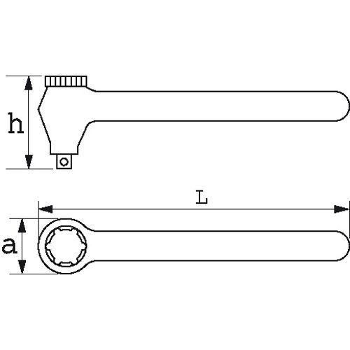 Cliquet 3/8'' isolé 1000 V multicouches SAM OUTILLAGE ZJ-159 photo du produit Secondaire 1 L