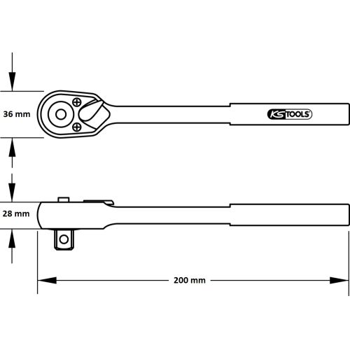 Cliquet TITANPLUS 3/8 '' KS TOOLS 965.3800 photo du produit Secondaire 1 L