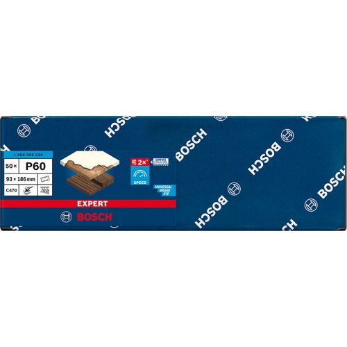 Feuille Abrasive Rectangle Expert C470 D 115x230mm G100 - BOSCH - 2608900875 pas cher Secondaire 26 L