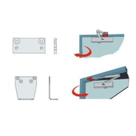 Plaque support de patte du bras standard HR150/200/300 HERACLES photo du produit Principale M