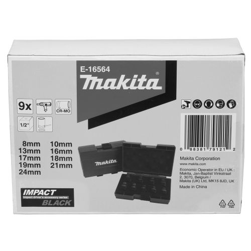 Coffret 9 douilles 1/2'' Impact Black - MAKITA - E-16564 pas cher Secondaire 4 L