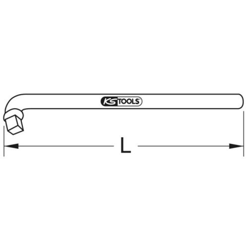 Clé en L Bronzeplus antidéflagrant et sans poignée 1/2'' 220 mm KS TOOLS 963.1283 photo du produit Secondaire 1 L