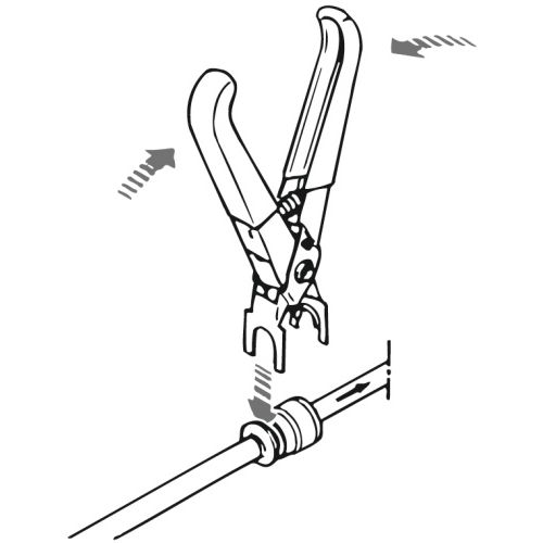 Jeu de 3 pinces Sam outillage pour démontage de raccords de carburants - 208-J3 photo du produit Secondaire 1 L