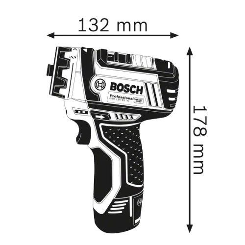 Perceuse-visseuse 12V GSR 12V-15FC (sans batterie ni chargeur) en coffret L-BOXX BOSCH 06019F6002 photo du produit Secondaire 1 L