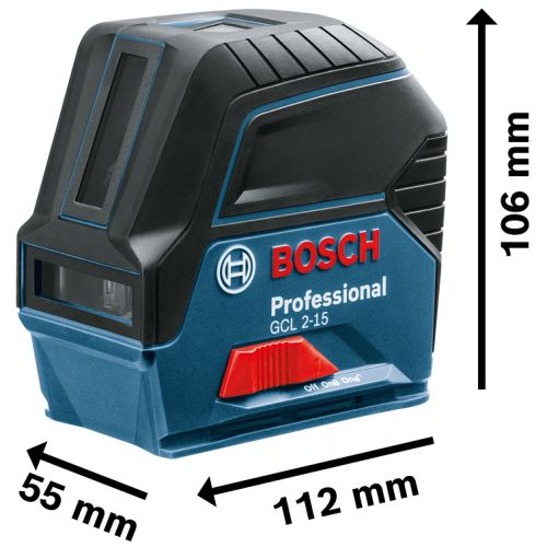 Laser point et ligne 3x1,5V GCL 2-15 (sans batterie ni chargeur) en boîte carton - BOSCH - 0601066E00 pas cher Secondaire 5 L