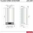 Chaudière murale à condensation CLAS ONE 25 kW ARISTON 3301604 photo du produit Secondaire 2 S