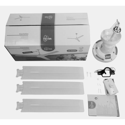 Ventilateur de plafond SEYCHELLES 65W 122cm - FARELEK - 112416 pas cher Secondaire 2 L