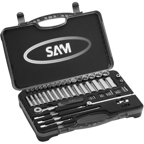 Coffret de 58 outils 3/8'' en mm - SAM OUTILLAGE - 74J59 pas cher Principale L