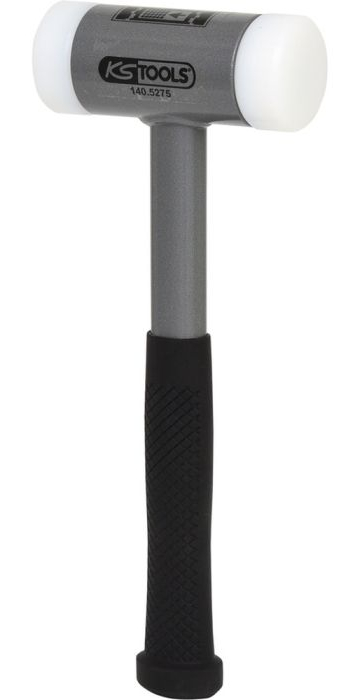 KS Tools Maillet à embouts plastiques anti rebonds manche acier 140.5275 Gris - vue 3