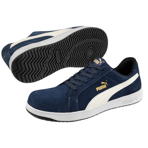 Chaussure de sécurité P 39 Suède Iconic Navy Low S1PL PUMA 640020 photo du produit