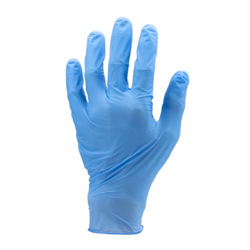 Boite de 100 gants Euro-One nitrile bleu non poudr&eacute; taille S - COVERGUARD - 5916 pas cher