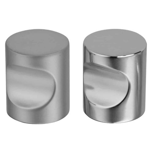 Bouton laiton à encoche nickelé mat D18mm - FERRASSE - 1050..18L09 pas cher