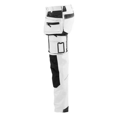 Pantalon peintre strectch 4D + poche flottante blanc gris foncé T40L - BLÅKLÄDER - 107916451098C146 pas cher Secondaire 3 L