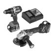 Pack 2 outils 18V (DGA506Z + DHP484Z) + 2 batteries Makstar 5Ah + chargeur + 2 coffrets MAKPAC - MAKITA - DLX2210TJ1 pas cher