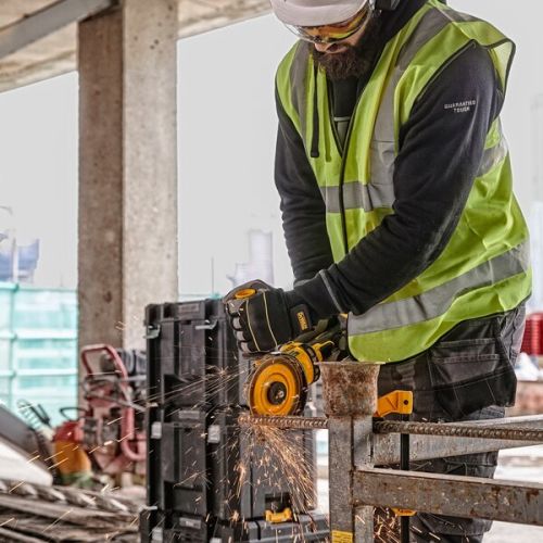 Meuleuse d'angle 54 V XR Flexvolt BL 125 mm (sans batterie ni chargeur) en coffret T-Stak II DEWALT DCG418NT-XJ photo du produit Secondaire 6 L
