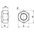 Écrou hexagonal frein indésserrable avec bague nylon inox A2 DIN 985 M16 boîte de 50 ACTON 6260216 photo du produit Secondaire 2 S