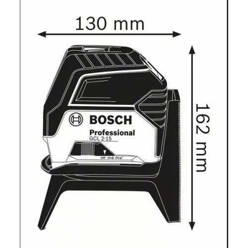 Laser point et ligne 3 x 1,5 V GCL 2-15 (sans batterie ni chargeur) en boîte carton BOSCH 0601066E00 photo du produit Secondaire 3 L