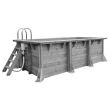Piscine AZURA 250x450 H126cm liner bleu 75/100 - UBBINK - 7505000 pas cher