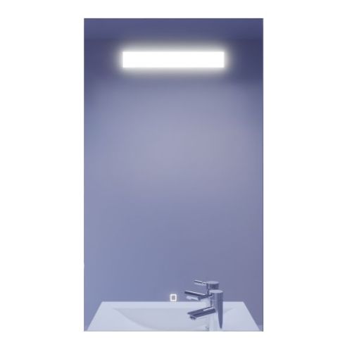 Miroir salle de bain ELEGANCE avec bandeau LED 60x105cm - CUISIBANE - S02ELEGAN60GH pas cher