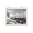 Miroir sanitaire 280 x 360 mm avec cadre PVC blanc SOCOMIX MP 54-EVO photo du produit Secondaire 6 S