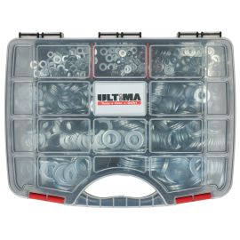Coffret de 855 rondelles M Ultima COF912 acier zingué blanc NFE 25513 photo du produit Principale M