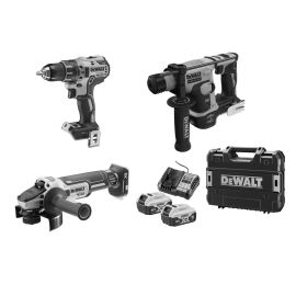 Pack 3 outils 18V XR Dewalt (DCD791/DCG405/DCH172) + 2 batteries 5Ah + chargeur + coffret T-STAK - DCK2020P2T/DCH172NT pas cher Principale M