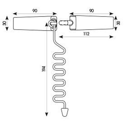 Entrebâilleur de fenêtre SAIRPENTIN FIX chromé SOCONA SF1 photo du produit