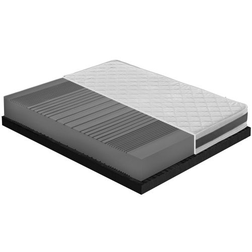 Matelas en mousse orthopédique réversible à 11 zones de confort I Love Sleep 135x190cm - niveau de rigidité H3 pas cher Secondaire 1 L