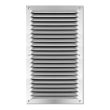 Grille métallique à persiennes alu Anodisé sans moustiquaire 100x200mm - AUTOGYRE - 412010 pas cher