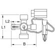 Mini clé universelle pour armoire électrique 100 g KS TOOLS 130.1010 photo du produit Secondaire 1 S