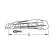 Cutter universel à lame sécable magasin de 6 lames 18 mm KS TOOLS 907.2175 photo du produit Secondaire 1 S