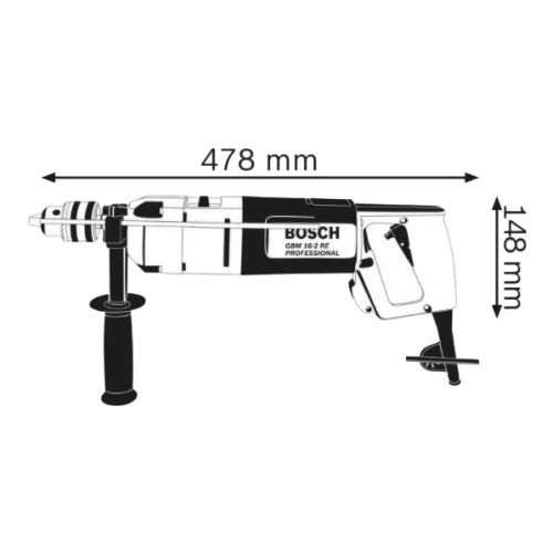 Perceuse coffrage 1050W GBM 16-2 RE - BOSCH - 0601120503 pas cher Secondaire 1 L