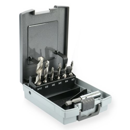 Coffret de 6 forets taraudeurs et porte embout universel HANGER 155898 photo du produit