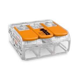 Bornes de raccordement COMPACT 4mm² transparent - WAGO - 221-413 BT 50 pas cher Principale M
