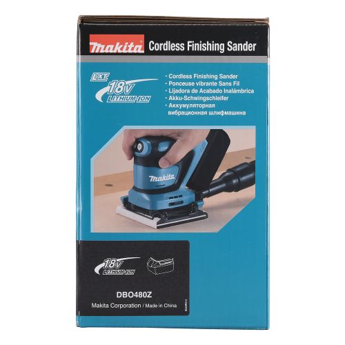 Ponceuse vibrante LXT 18 V (sans batterie ni chargeur) en boite carton MAKITA DBO480Z photo du produit Secondaire 14 L
