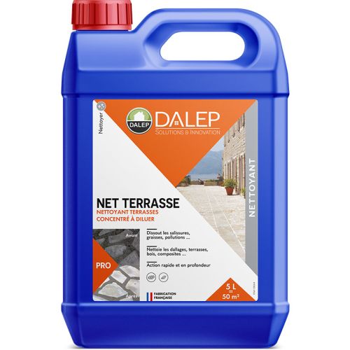 Nettoyant NET TERRASSE concentr&eacute; pour terrasses bidon de 5 L DALEP 104004703 photo du produit