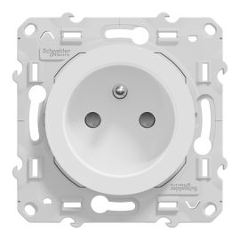 Prise de courant ODACE Schneider Electric 2P+T 2 connexions rapides par pôle - SHN0412846 pas cher Principale M