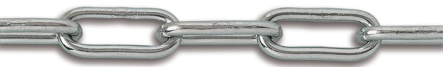Chaîne longue droite 6mm acier zingué 40m CHAPUIS TBO4E